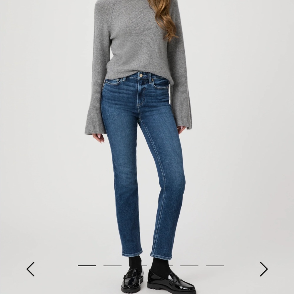 Paige Cindy High Rise Straight Ankle in color Arpeggio
SIZE 24